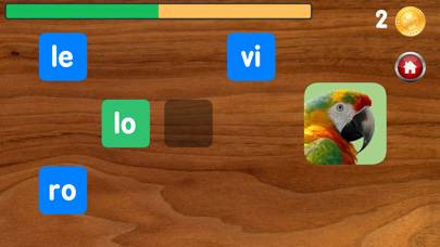 Escribir con las sílabas captura de pantalla del juego