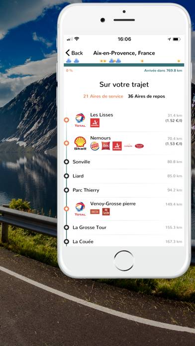 Aire de repos Capture d'écran de l'application