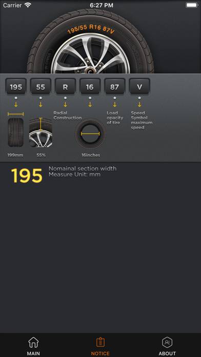 Tire Convert Calc App screenshot #2