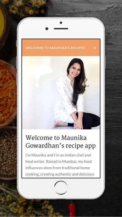 Maunika's Indian Recipes Capture d'écran de l'application #1