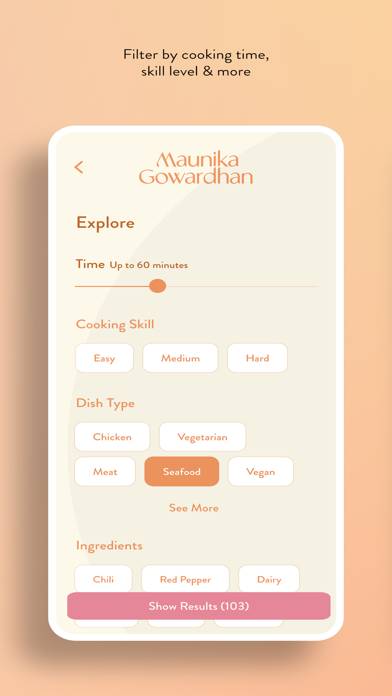 Maunika's Indian Recipes Captura de pantalla de la aplicación #6