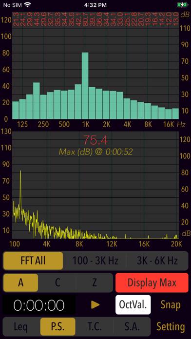 Sound Level Analyzer PRO Captura de pantalla de la aplicación #2