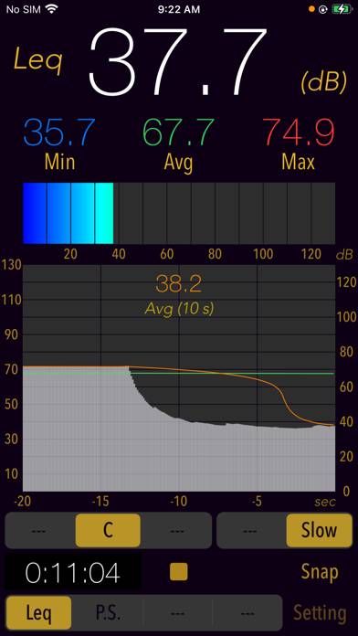 Sound Level Analyzer PRO Captura de pantalla de la aplicación #6