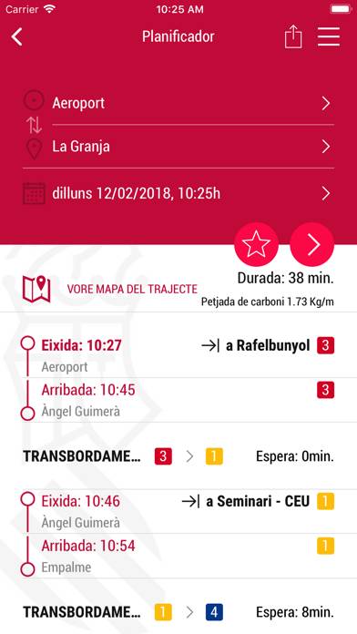 Metrovalencia oficial Captura de pantalla de la aplicación