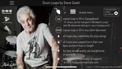 Drum Loops by Steve Gadd Bildschirmfoto