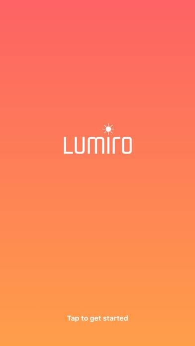 Lumiro App skärmdump