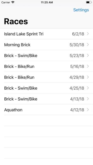 Triathlon Tracker Captura de pantalla de la aplicación #2