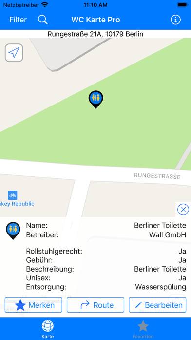 Die WC-Karte App-Screenshot