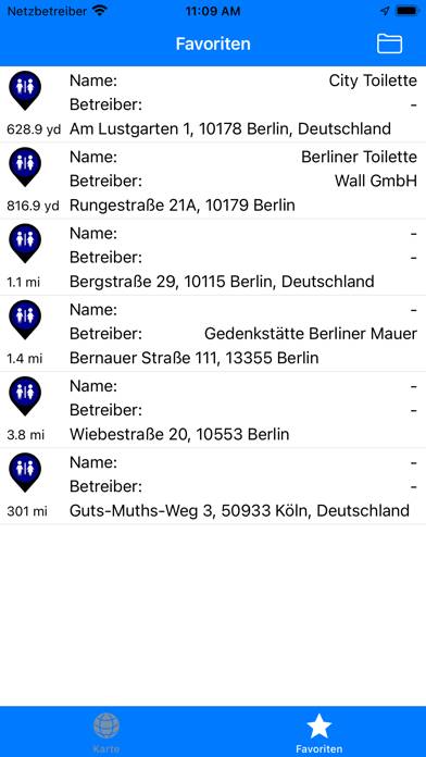 Die WC-Karte App-Screenshot