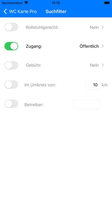 Die WC-Karte App-Screenshot