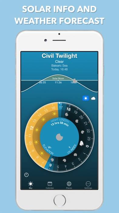 Sunrise Sunset Widget Schermata dell'app #1