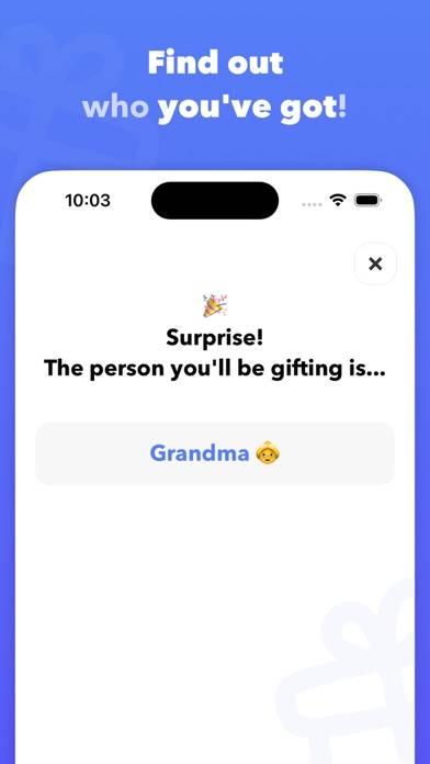 Secret Santa 22: Gift exchange Captura de pantalla de la aplicación #6