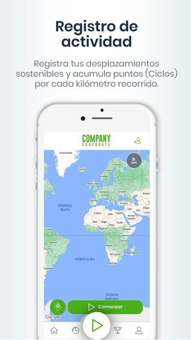 Ciclogreen: Comparte coche Captura de pantalla de la aplicación