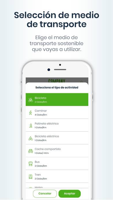 Ciclogreen: Comparte coche Captura de pantalla de la aplicación