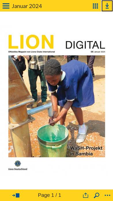 Das LION-Magazin Deutsche App-Screenshot
