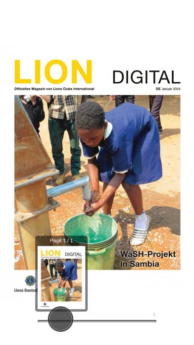 Das LION-Magazin Deutsche App-Screenshot