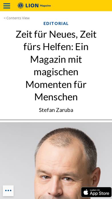 Das LION-Magazin Deutsche App-Screenshot