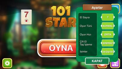 101 Okey Star ( İnternetsiz ) App screenshot #4