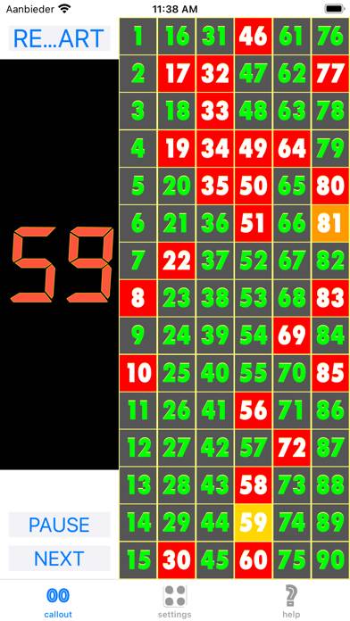 Bingo callout App screenshot #2