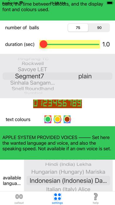 Bingo callout App screenshot #3