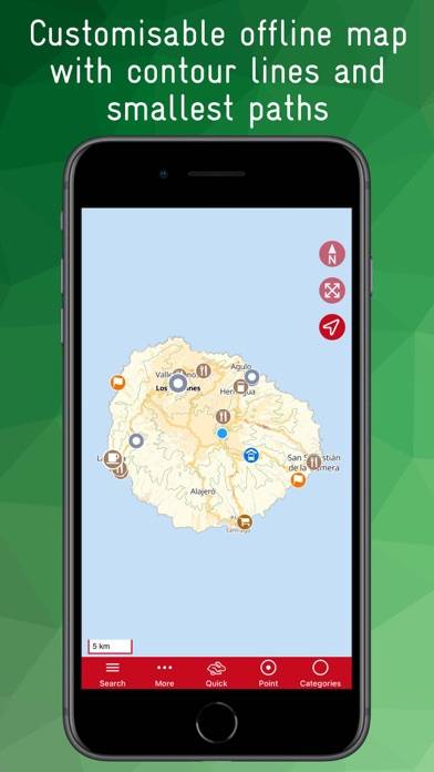 La Gomera Offline Map App screenshot #1