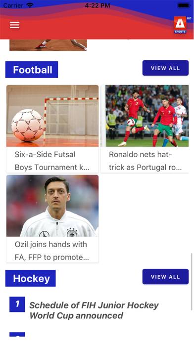 A Sports HD Schermata dell'app #4