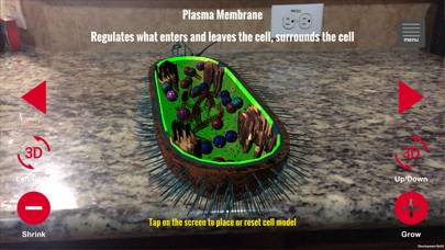 Cell Biology Tutor AR Captura de pantalla de la aplicación