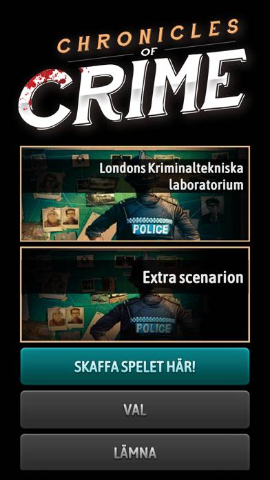 Chronicles of Crime skärmdump av spelet