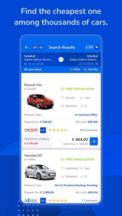 Yolcu360 – Car Rental Uygulama ekran görüntüsü #4