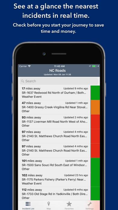 North Carolina Roads Traffic App screenshot #3