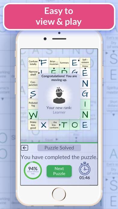 Pure Crosswords: Daily Puzzles game screenshot