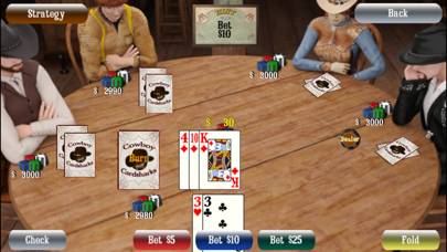 Cowboy Cardsharks Poker Uygulama ekran görüntüsü #3