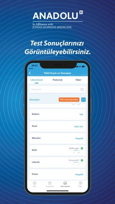 Anadolu Sağlık Merkezi Uygulama ekran görüntüsü #5