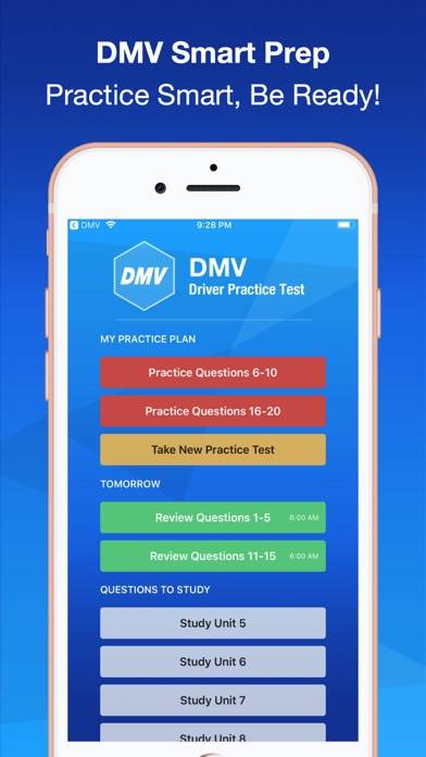 DMV Practice Test Smart Prep plus Captura de pantalla de la aplicación #1