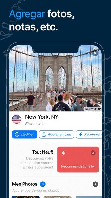 Pin Traveler: Mapa del Viajero Captura de pantalla de la aplicación