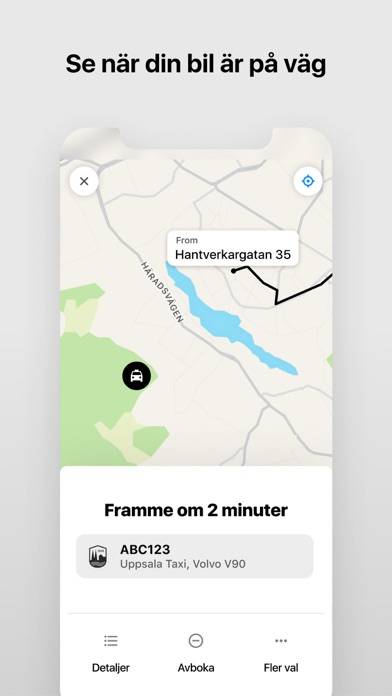 Uppsala Taxi 100 000 App skärmdump