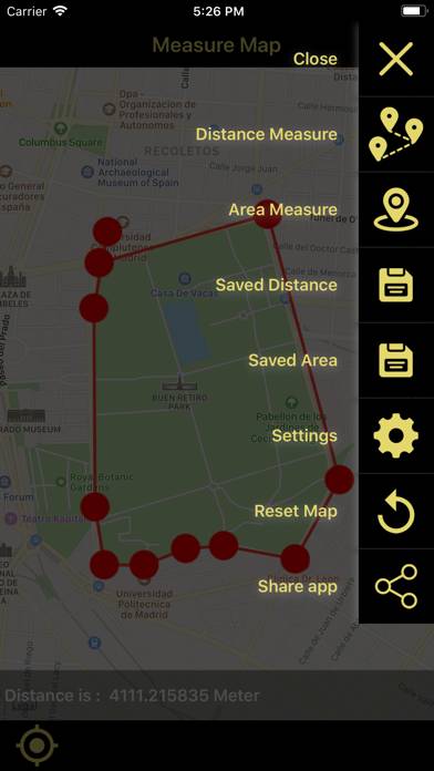 Distance & Area Measure On Map Schermata dell'app #3