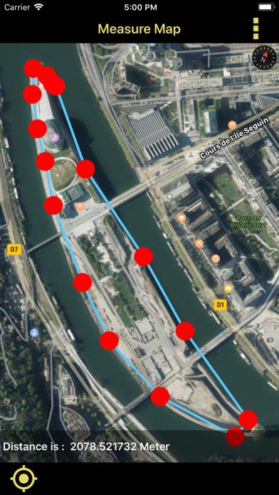 Distance & Area Measure On Map Schermata dell'app #4