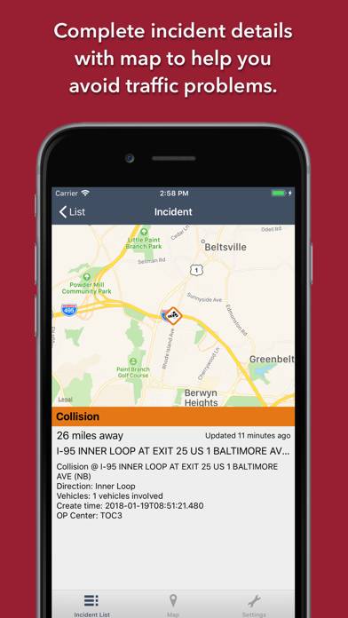Maryland Roads Traffic App screenshot #4