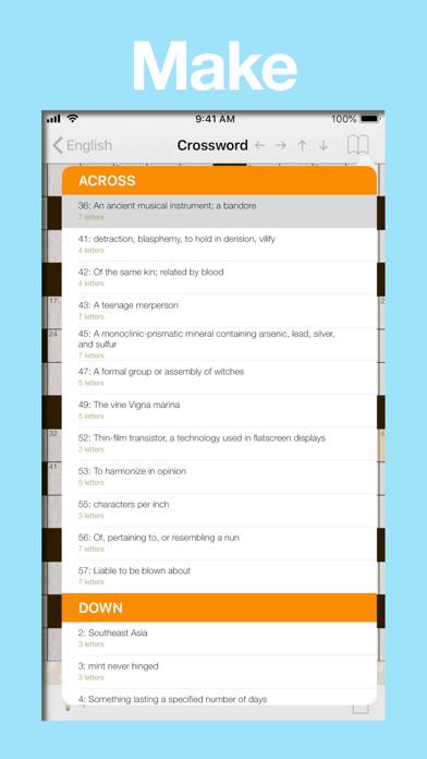 Accessible Crosswords Schermata dell'app #3