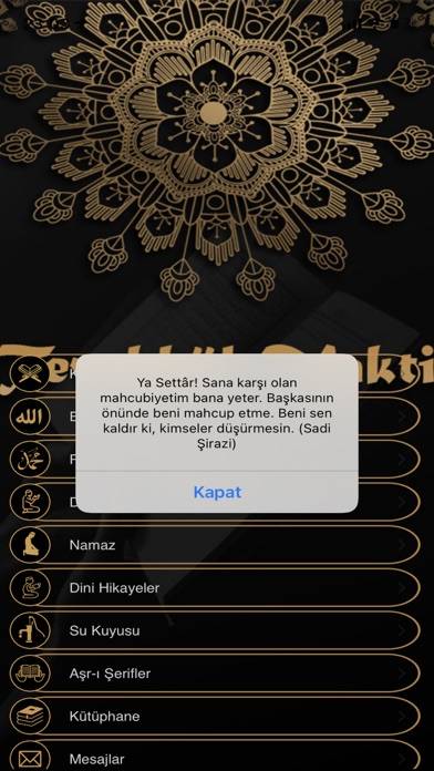 Tevekkulvakti App screenshot