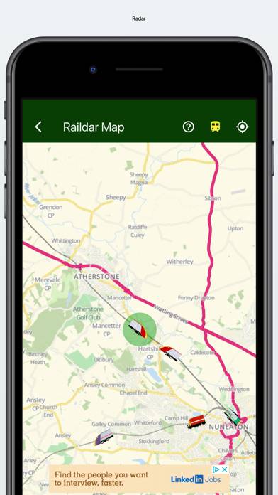 Raildar Captura de pantalla de la aplicación