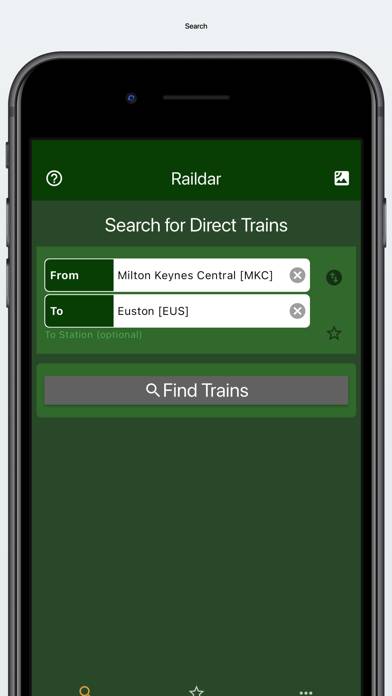 Raildar Captura de pantalla de la aplicación
