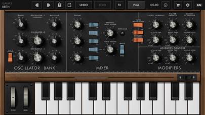 Minimoog Model D Synthesizer Captura de pantalla de la aplicación #2