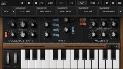 Minimoog Model D Synthesizer Captura de pantalla de la aplicación #4
