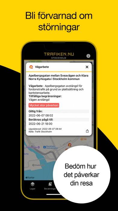 Trafiken.nu i Stockholm App screenshot #5