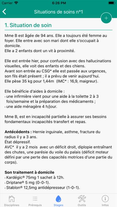 Total Stages infirmiers Capture d'écran de l'application