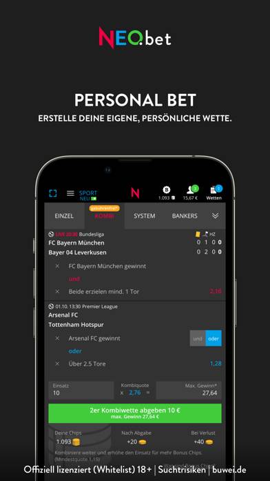 NEO.bet App-Screenshot #4