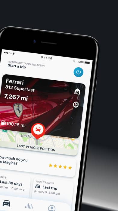 Gestione spese auto Schermata dell'app