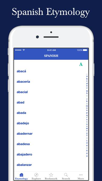 Spanish Etymology Dictionary App screenshot #1